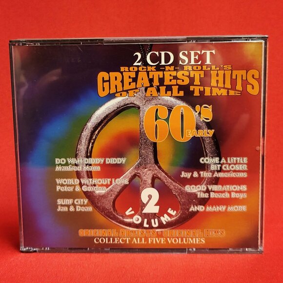 Rock N Roll Greatest Hits of All Time 60s Early 2 CD Set Volume 2 1995 - Picture 1 of 9